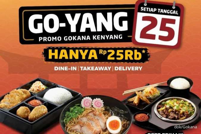 Promo Gokana Spesial 25 Agustus 2022, Paket Goyang 25 Aneka Menu Cuma Rp 25.000