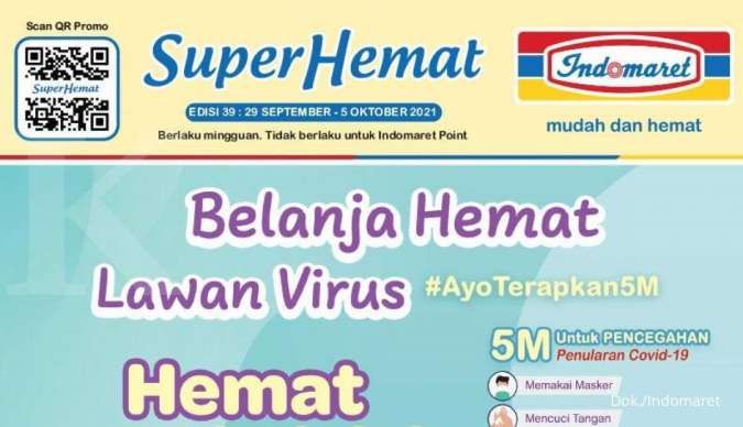Promo Indomaret Super Hemat paling baru, 29 September-5 Oktober 2021!