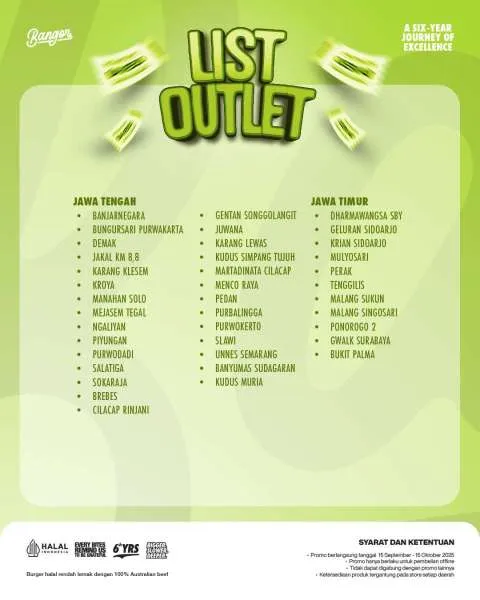 Promo Burger Bangor Tebus Murah September Lokasi Outlet