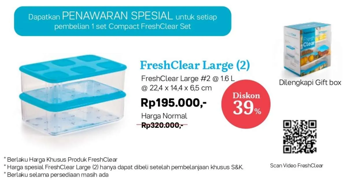 Brosur promo Tupperware Januari 2021, khusus penyimpan makanan harga murah