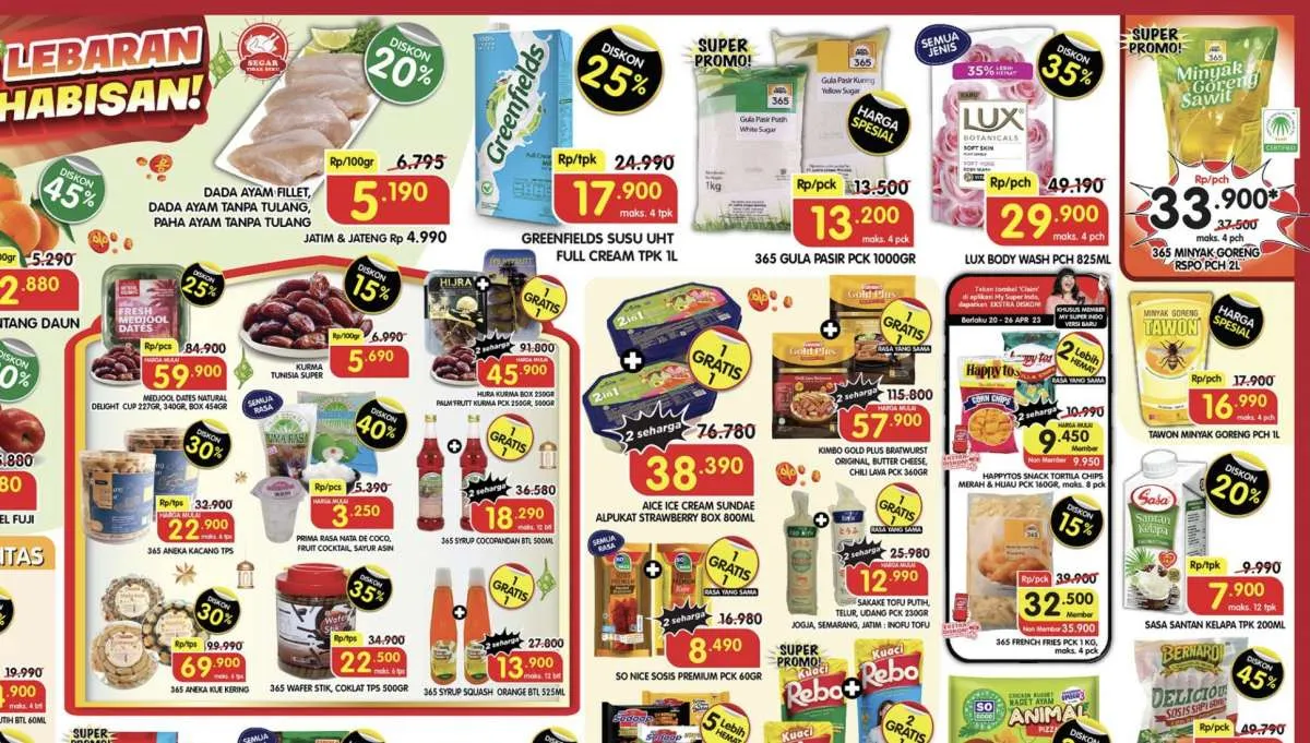 Promo Superindo Terbaru 24-27 April 2023, Ada Diskon 45% dan Beli 1 Gratis 1