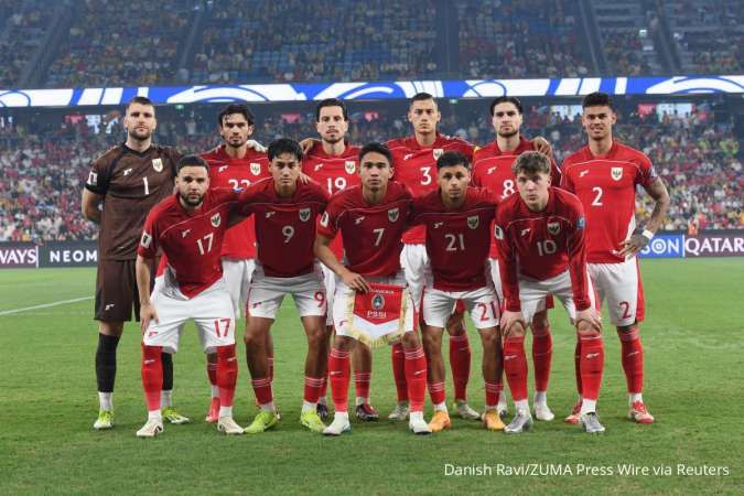 Resmi! Line Up Timnas Indonesia vs Bahrain: Rizky Ridho dan Joey Pelupessy Starter