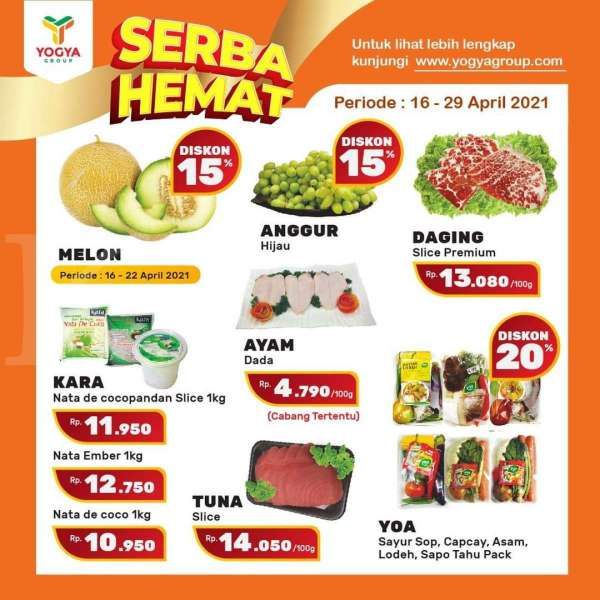 Promo Yogya Supermarket weekday 26 April 2021, Serba Hemat!