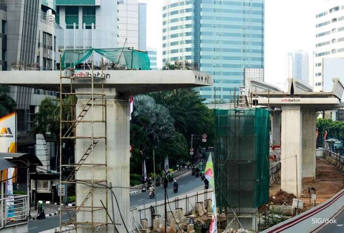 Semen Indonesia (SIG) Beberkan Keunggulan Beton Penopang Konstruksi LRT Jabodebek