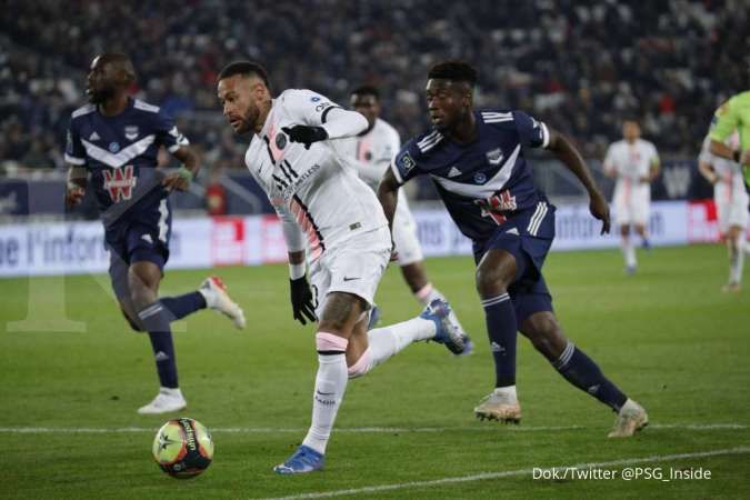 Hasil Ligue 1 Bordeaux vs PSG: Les Parisiens libas Les Girondins 2-3