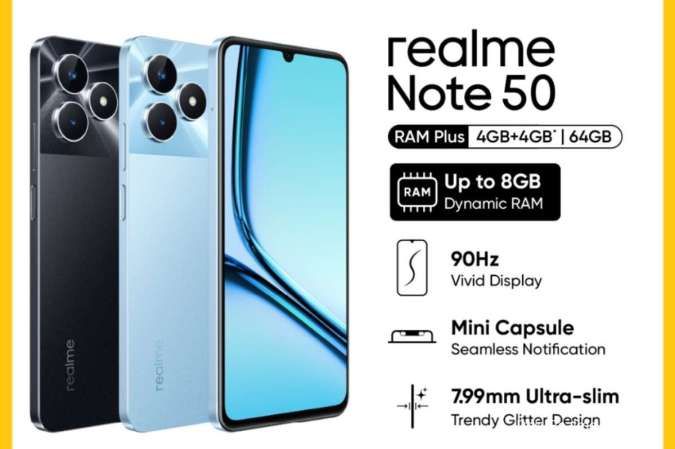 Realme Note 50 Indonesia: Harga Resmi dan Spesifikasi Lengkap