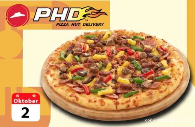 Promo HUT Mandiri Bayar Pizza Cuma 25% dari Harga Asli di Pizza Hut dan PHD