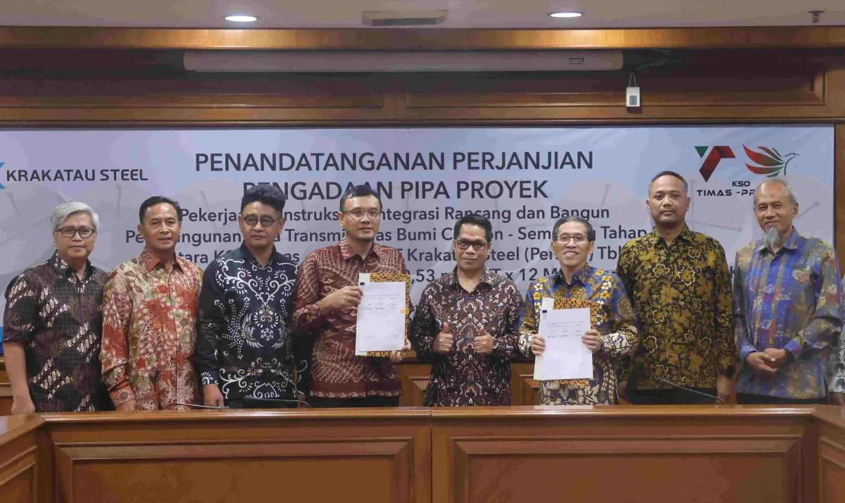 Krakatau Steel (KRAS) Pasok Pipa ke Proyek Transmisi Gas Bumi Cirebon-Semarang 