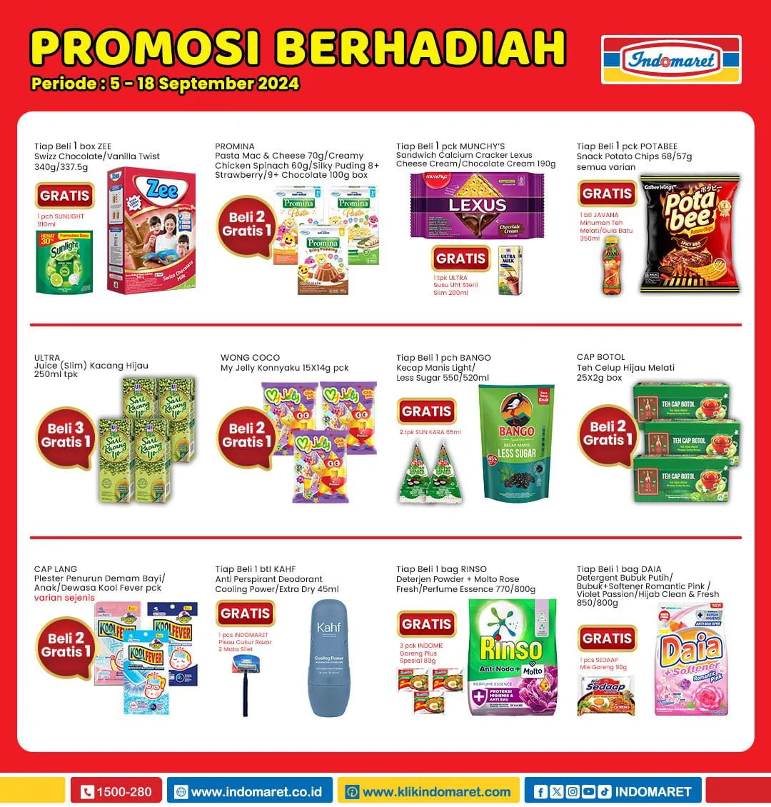 Promo Berhadiah Indomaret Periode 5-18 September 2024