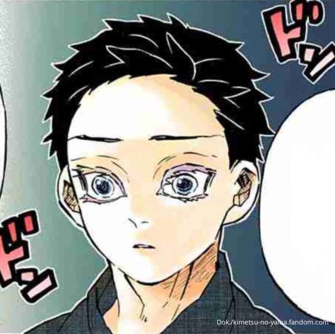 Penampakan Akaza saat usia 18 tahun di manga Demon Slayer: Kimetsu no Yaiba