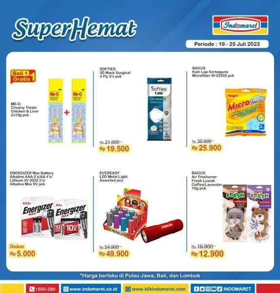 Katalog Harga Promo Indomaret 19-25 Juli 2023, Super Hemat Mingguan Terbaru