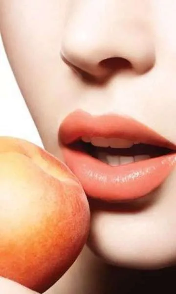 Peach lipstick