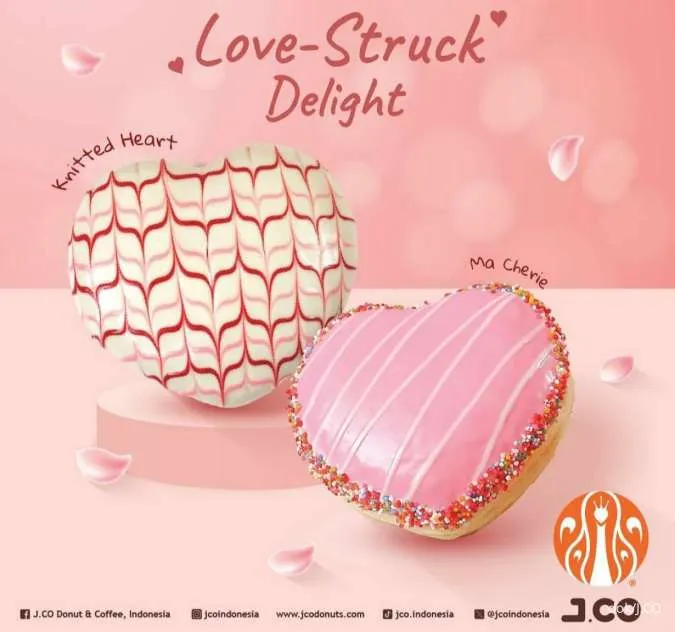 J.CO seri Valentine: Love struck delight donut