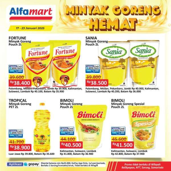 Promo Minyak Goreng Hemat di Alfamart 17-23 Januari 2025