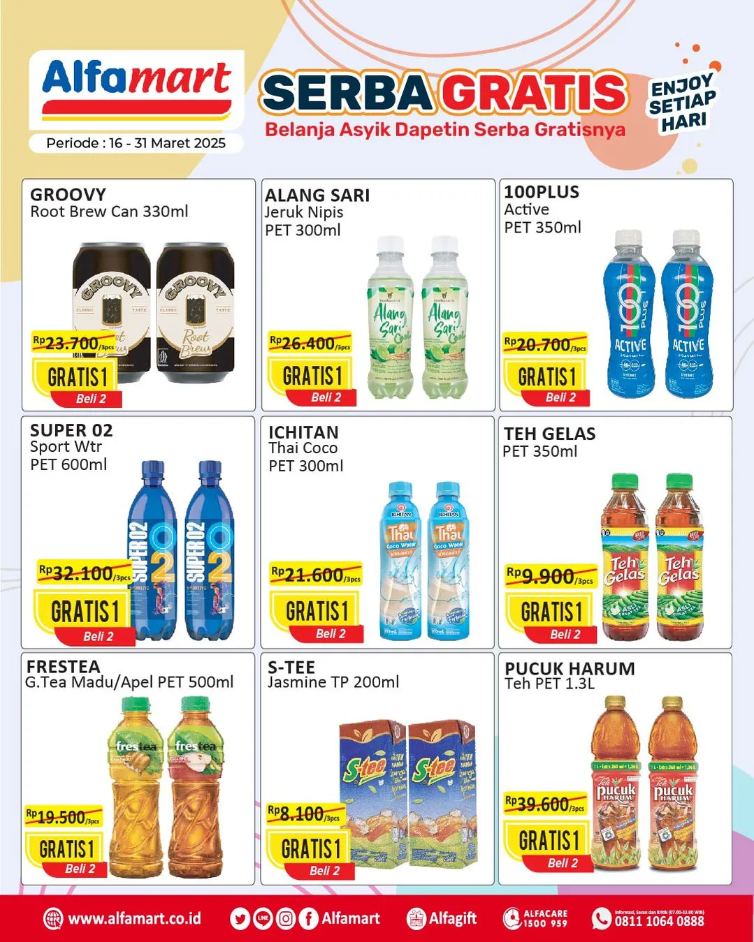 Promo Alfamart Serba Gratis Periode 16-31 Maret 2025
