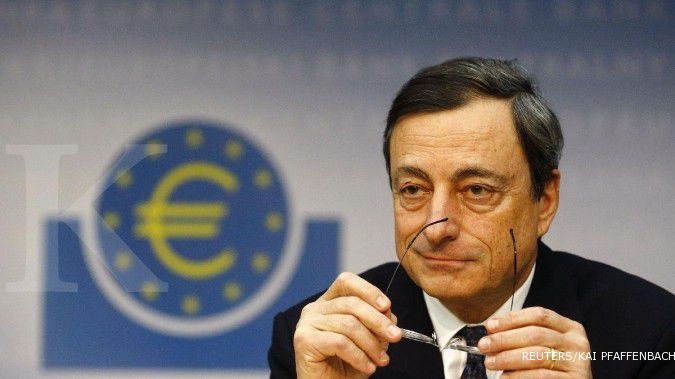 Jelang pernyataan Draghi, inflasi Eropa turun lagi
