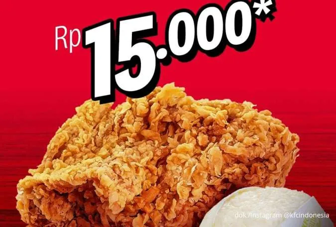 Kumpulan Promo KFC Tiap Rabu, Makan Hemat dengan Paket Ayam + Nasi Cuma Rp 15.000