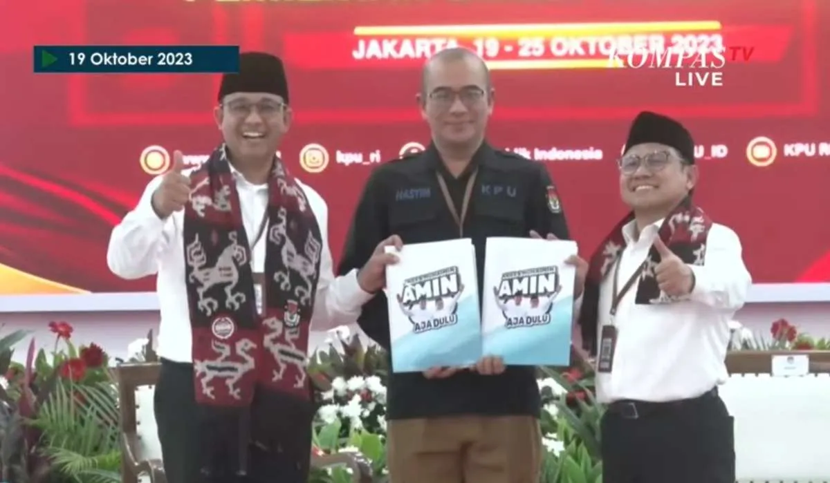 Pasangan Anies-Muhaimin Resmi Daftar Bakal Capres-Cawapres ke KPU