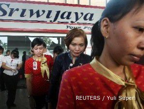 Sriwijaya Air mendapat rapor merah atas ketepatan waktu