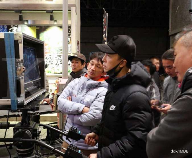 Donnie Yen sedang merekam adegan film Enter Fat Dragon