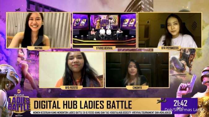 Dukung Gamers Perempuan, Sinar Mas Land melalui Digital Hub Selenggarakan Ladies Battle Sebuah Ajang Esport Competition