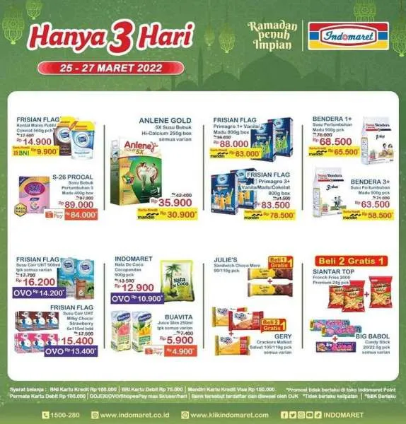 Promo JSM Indomaret 25-27 Maret 2022