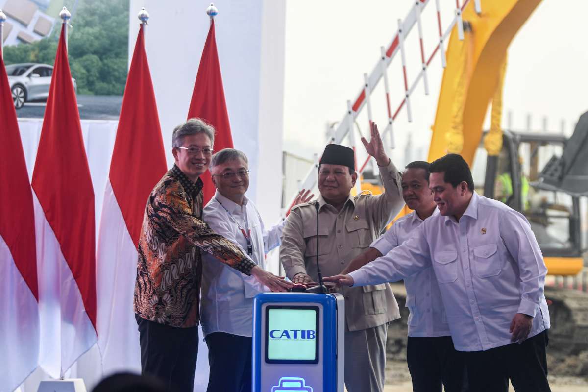 Prabowo Resmikan Megaproyek Baterai EV