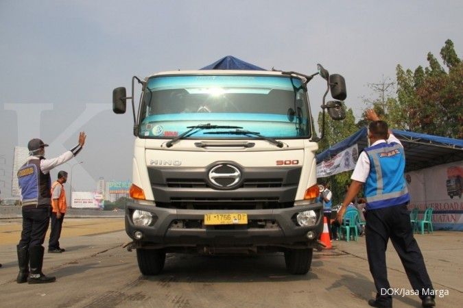 Sebanyak 186 kendaraan ditindak dalam operasi ODOL di tol Jakarta-Tangerang