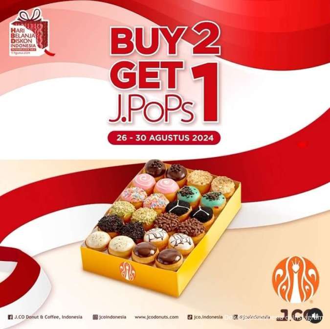 Promo J.CO Spesial Kemerdekaan 26-30 Agustus 2024