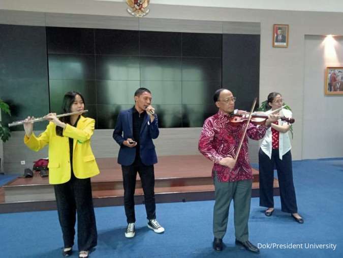 President University Student Orchestra Teken MoU dengan OSUI Mahawaditra