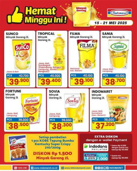 Promo Minyak Goreng di Indomaret 15-21 Mei 2025