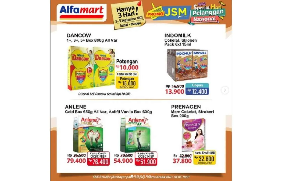 Promo JSM Alfamart 3-5 September 2021, diskonan akhir pekan! 