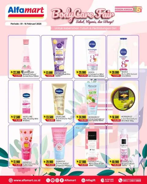 Promo Alfamart Body Care Fair Periode 1-15 Februari 2025