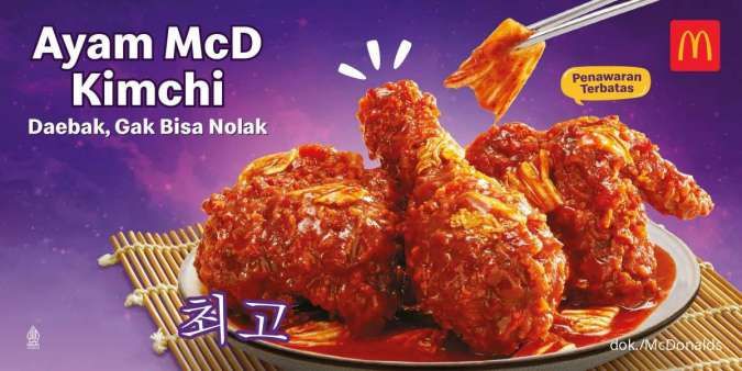 Menu Terbaru McD 2022, Ada Ayam Kimchi ala Korea hingga Dark Choco McFlurry