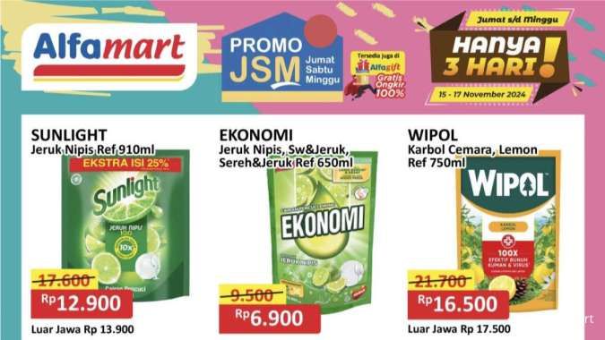 Katalog Promo JSM Alfamart Periode 15-17 November 2024, Lebih Hemat Hanya 3 Hari!