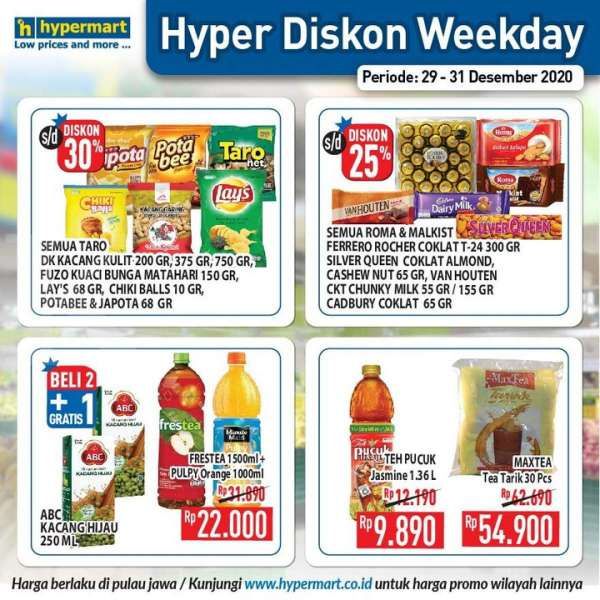 Promo Hypermart weekday 29-31 Desember 2020 