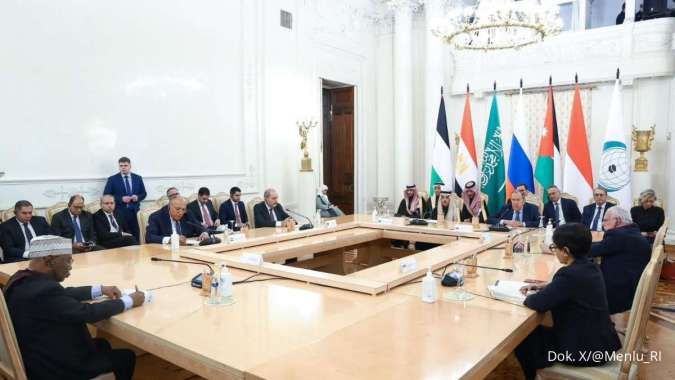 Menlu Liga Arab, OKI dan Menlu RI bertemu Menlu Rusia