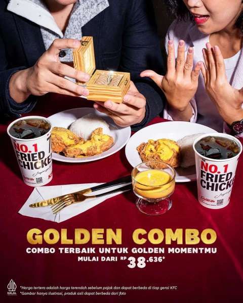 Promo KFC Golden Combo Januari 2023 Mulai Rp 38.000-an