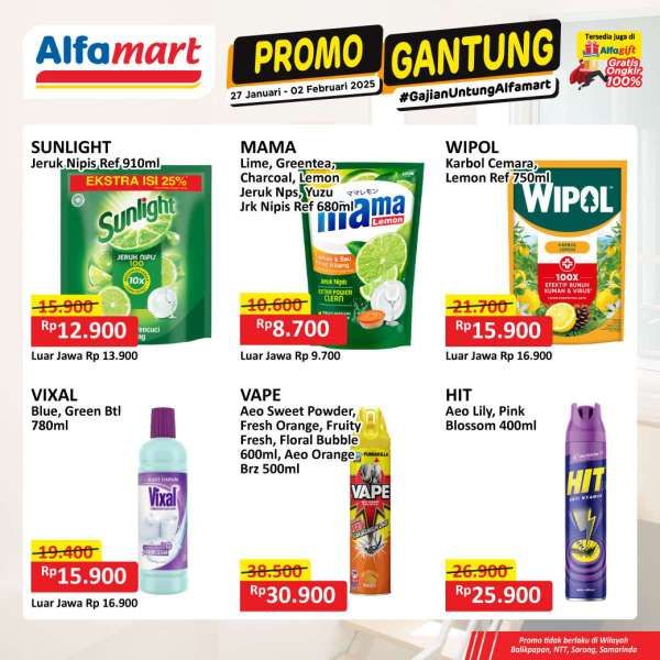 Promo Alfamart Gantung 27 Januari-2 Februari 2025