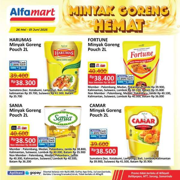 Promo Minyak Goreng Hemat di Alfamart 26 Mei-1 Juni 2025