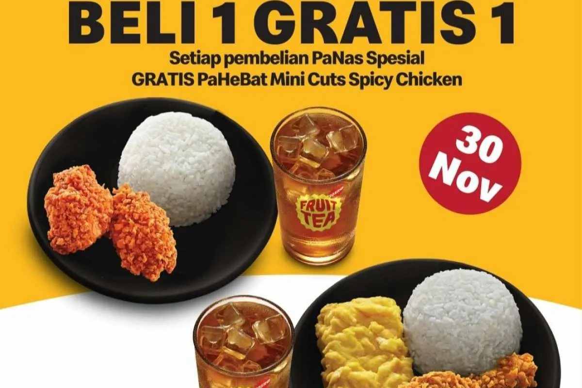 Promo McD 30 November 2021, Beli 1 PaNas Spesial Gratis 1 PaHeBat via Drive Thru