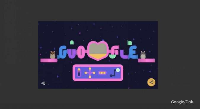 Edisi Hari Valentine, Cara Bermain Game Google Doodle Sepasang Hamster
