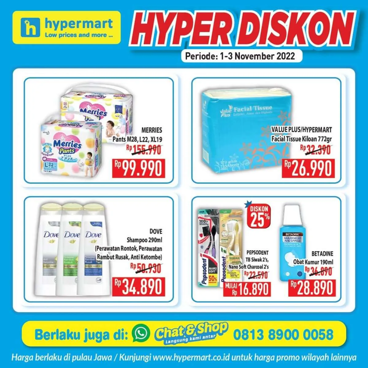 Katalog Promo Hypermart Hyper Diskon Weekday Periode 1-3 November 2022