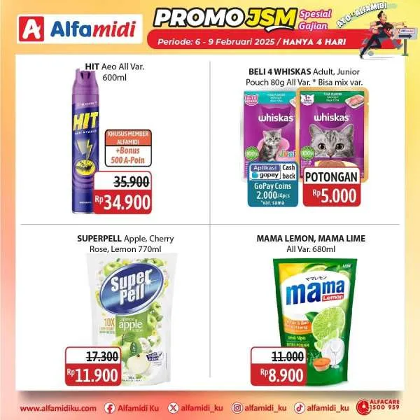 Promo JSM Alfamidi Hanya 4 Hari Periode 6-9 Februari 2025