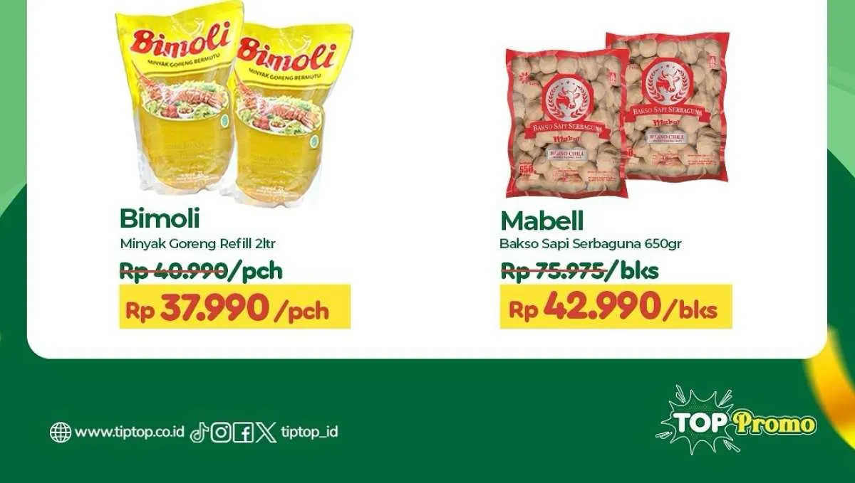 Promo JSM Tip Top 12 Oktober 2025, Promo Minyak & Bakso Akan Berakhir