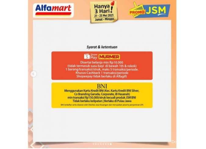 Promo JSM Alfamart 21-23 Mei 2021