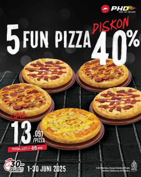 Promo PHD 5 Fun Pizza
