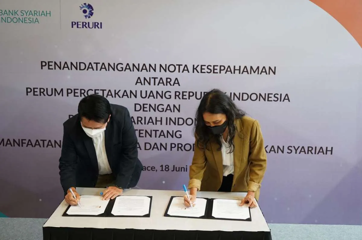 Dukung perekonomian syariah, Peruri teken MoU dengan Bank Syariah Indonesia