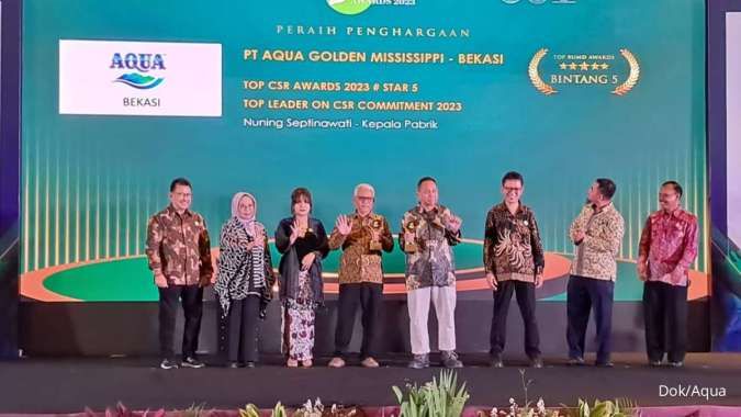 Raih Top CSR Award 2023, Sembilan Pabrik AQUA Komitmen Lestarikan Sumber Daya Air