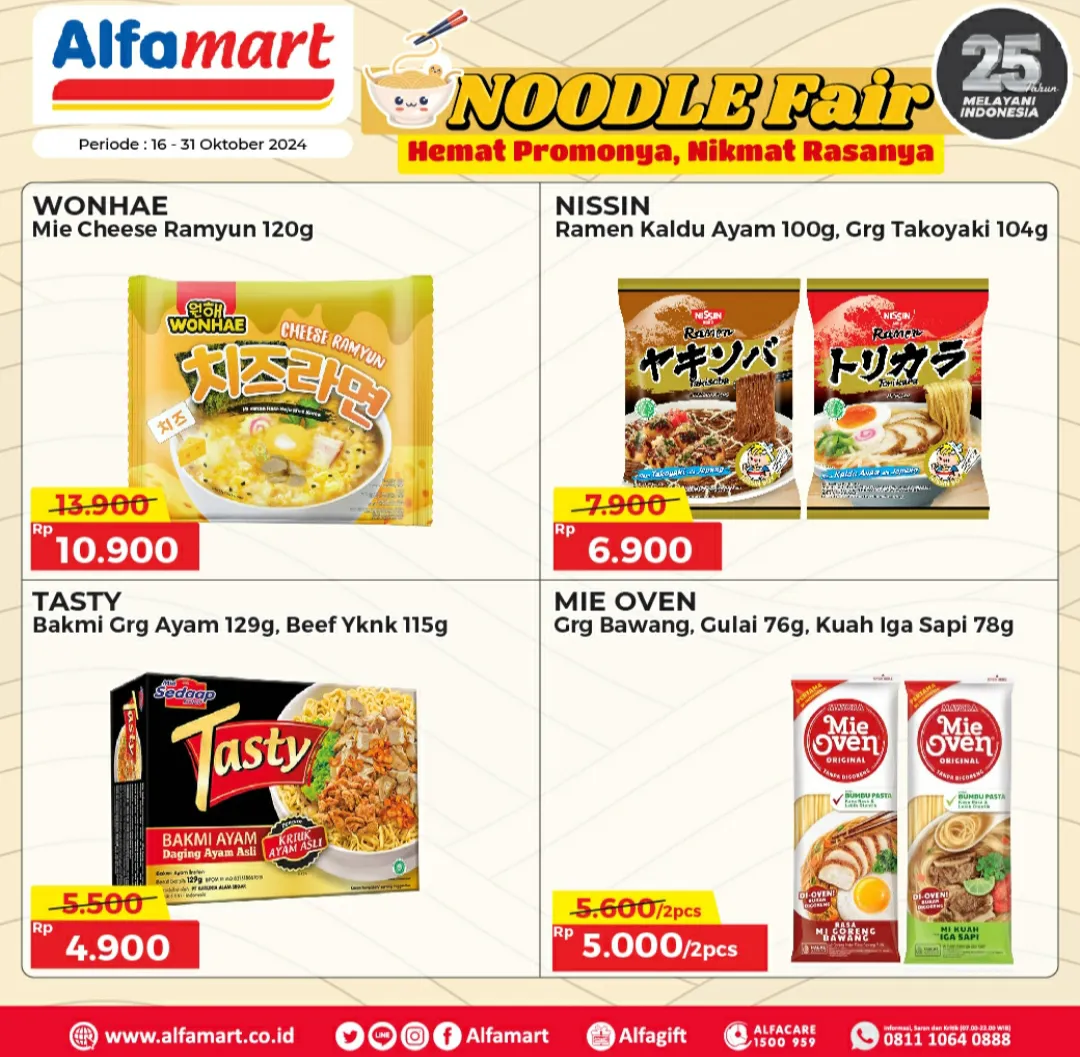 Promo Alfamart 16-31 Oktober 2024 Gratis Mie 3